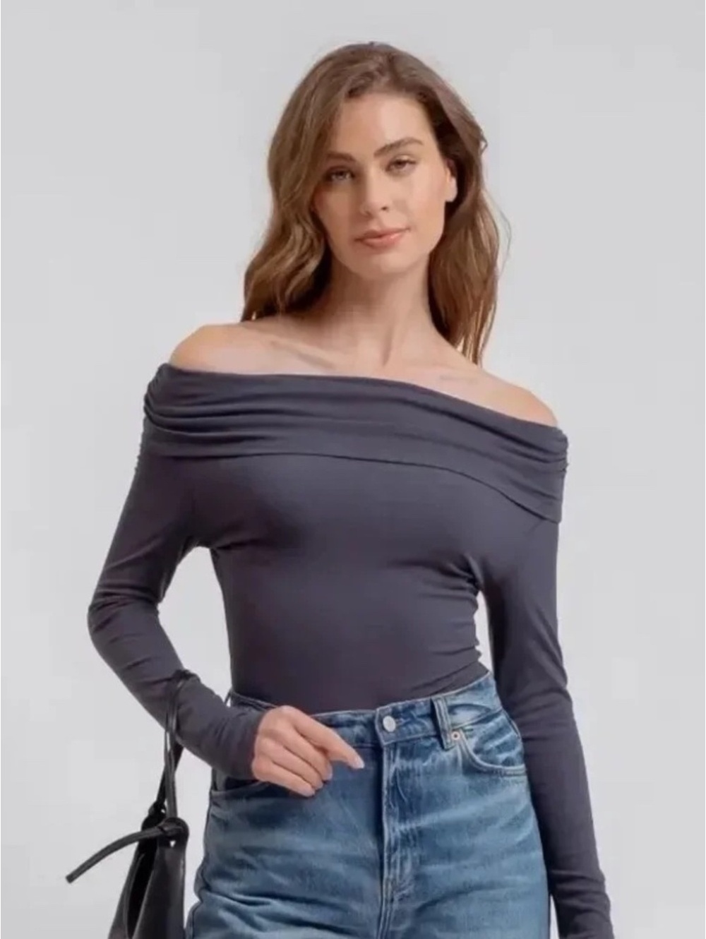 🌈 4 for $40 🌈 NWT Off-the-Shoulder Long Sleeve Top in Dark Emerald, Size S